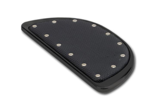 Cyclesmiths - Cyclesmiths Banana Board Rear Floorboard Covers - Black with Rivets - 106-BP