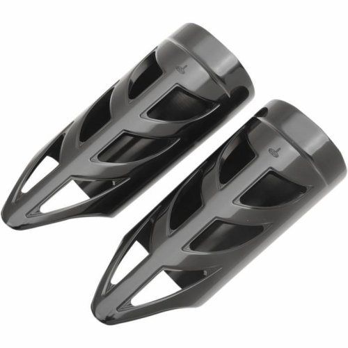 Carl Brouhard Designs - Carl Brouhard Designs Elite Series Fork Slider Cover - Black Rapture - FSC002R