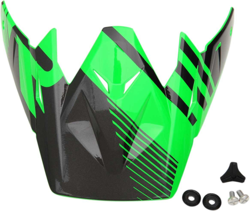 Z1R - Z1R Visor for Roost SE Helmet - Black/Green - 0132-0907