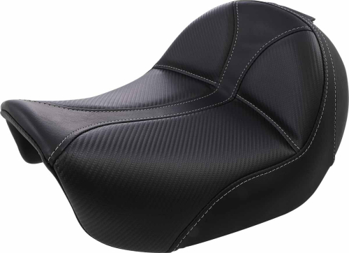 Saddlemen - Saddlemen Dominator Solo Seat with Backrest Option - Smooth SaddleHyde - 806-04-0042