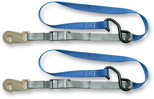 SteadyMate - SteadyMate Cinchtite 4 Tie-Downs with Snap Hooks and Soft Loops - 1in. x 6ft. - 15468