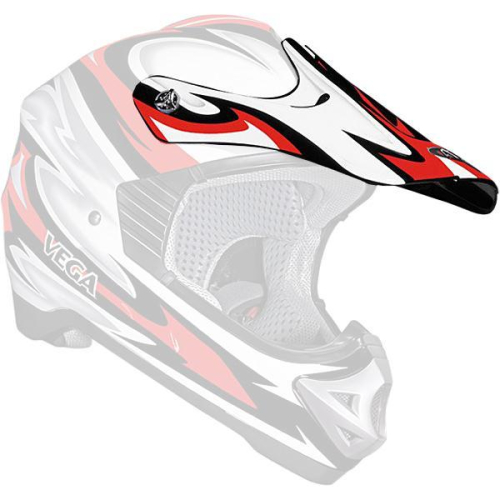 Z1R - Z1R Visor for Youth Roost Volt Helmet - Red - 0132-0592