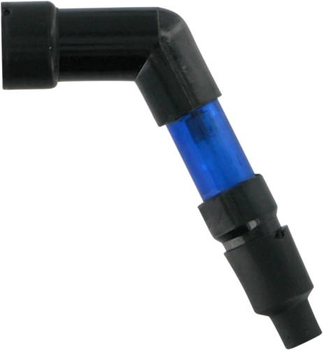 Parts Unlimited - Parts Unlimited Flashing Spark Plug Cap - 120 Degree Angle - Blue - DS-305013