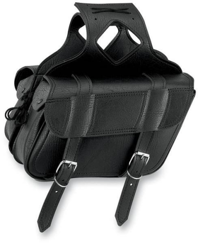 All American Rider - All American Rider Slant Flap-Over Style Saddlebag - Large - Plain - 3056