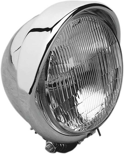 Drag Specialties - Drag Specialties 5 3/4in Headlight with Built-In Visor - 206002HDV-BXLB2