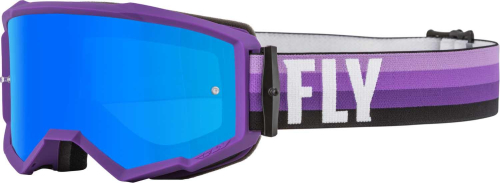 Fly Racing - Fly Racing Zone Goggles - 37-51498 - Purple/Black / Sky Blue Mirror/Smoke Lens - OSFM