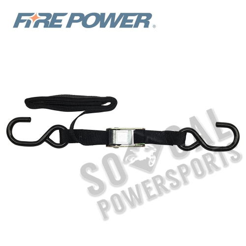 Fire Power - Fire Power 1in. Economy Tie-Downs - Black - 21262