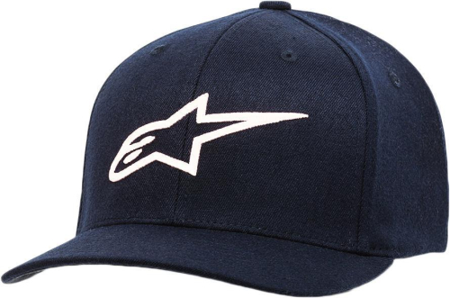 Alpinestars - Alpinestars Ageless Curve Hat - 1017-81010-7020-S/M - Navy/White - Sm-Md