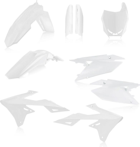 Acerbis - Acerbis Full Plastic Kit - White - 2686550002