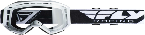 Fly Racing - Fly Racing Focus Youth Goggles - 37-5122 - White / Clear Lens - OSFM