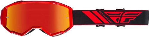 Fly Racing - Fly Racing Zone Goggles - 37-5144 - Red / Red Mirror/Smoke Lens - OSFM