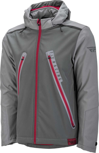 Fly Racing - Fly Racing Carbyne Jacket - 477-4091L - Gray/Red - Large