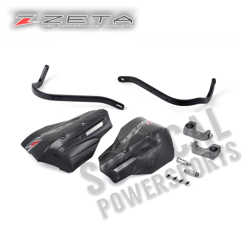 ZETA - ZETA Armor Handguard XC Kit - 1-1/8in. Handlebar - Black/Black - ZE72-5059