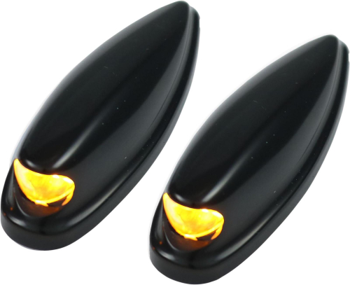 Bagger Nation - Bagger Nation Bullet Turn Signals for Road Glides - Black - TSEE-RG-13E-B