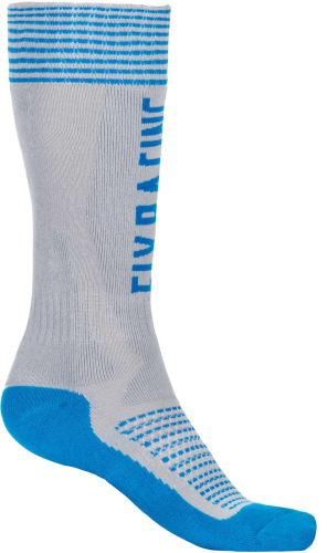 Fly Racing - Fly Racing MX Pro Socks - 350-0521S - Gray/Blue - Sm-Md