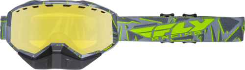 Fly Racing - Fly Racing Focus Snow Goggles - 37-5003 - Black/Hi-Vis - OSFM