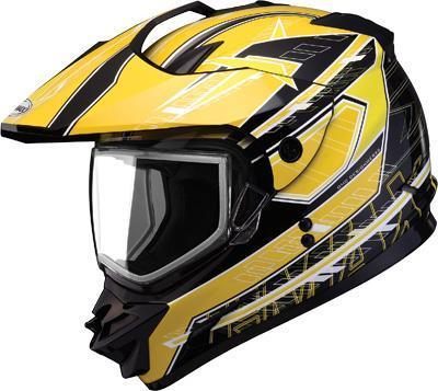 G-Max - G-Max GM11S Nova Helmet - G2112233 TC-4 - Black/Yellow/White - X-Small