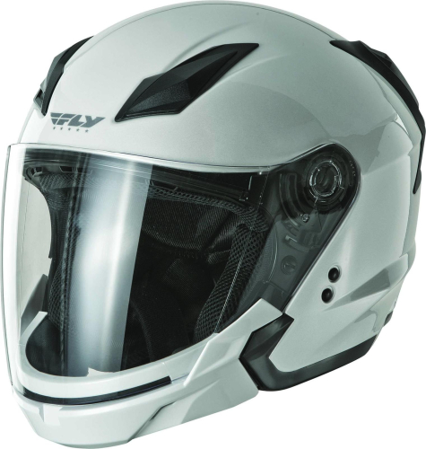 Fly Racing - Fly Racing Tourist Solid Helmet - F73-8104~5 - Pearl White - X-Large