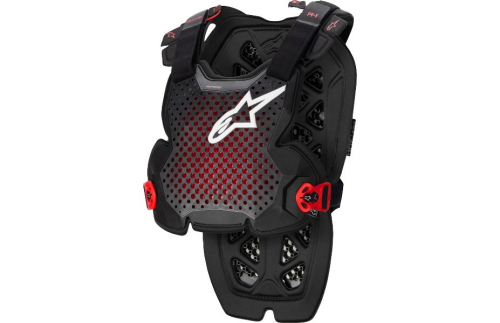 Alpinestars - Alpinestars A-1 V2 Chest Protector - 67001231431XL2X - Black/Red - XL-2XL