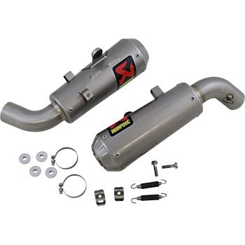 Akrapovic - Akrapovic Slip-On Line Dual Exhaust - Titanium Mufflers - S-D9SO11-HCBT