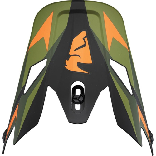 Thor - Thor Visor Kit for Adult Sector Helmets - Warship Green/Orange - 0132-1436