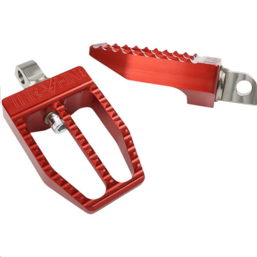 Thrashin Supply Company - Thrashin Supply Company Militant Male-Mount Footpegs - Red Anodized - TSC-2019-2-D