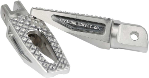 Thrashin Supply Company - Thrashin Supply Company P-54 Slim Driver Footpegs - Raw Aluminum - TSC-2028-0