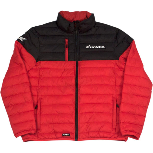 Factory Effex - Factory Effex Puffer Honda Jacket  - 21-85302 - Red/Black - Medium