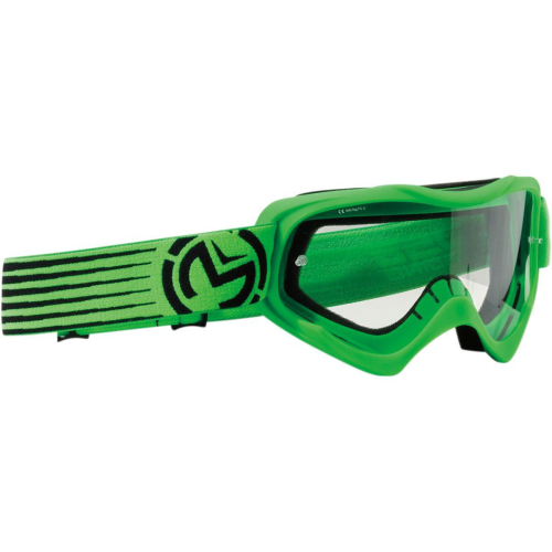 Moose Racing - Moose Racing Qualifier Slash Goggles - 2601-2120 - Green/Black / Clear Lens - OSFM