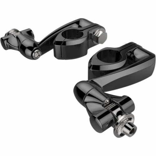 Ciro - Ciro Highway Peg Mounting Kit for Ciro Footpegs - Extended Length - Black - 60025