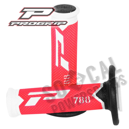 Pro Grip - Pro Grip Cross Triple Density 788 Grips - White/Red/Black - 788WHRDBK