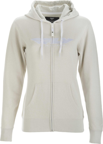 Fly Racing - Fly Racing Corporate Womens Zip-Up Hoody - 358-5094M - Ivory - Medium