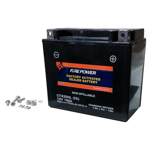 Fire Power - Fire Power Factory Activated Maintenance Free Sealed Battery - CTX20HL-BS(FA)