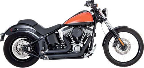 Vance & Hines - Vance & Hines Shortshots Staggered Exhaust System - Black - 47225