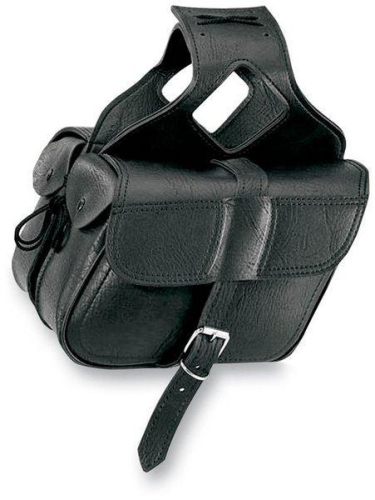 All American Rider - All American Rider Slant Flap-Over Style Saddlebag - Medium - Plain - 3036