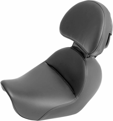 Saddlemen - Saddlemen Renegade Heels Down Seat with Driver Backrest without Studs - 806-04-0041