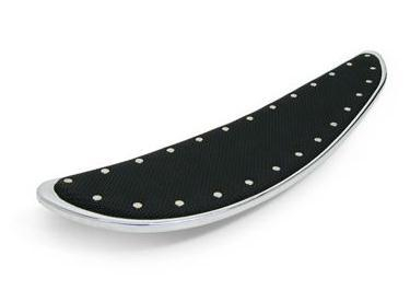 Cyclesmiths - Cyclesmiths Banana Board Rear Floorboard Covers - Chrome with Rivets - 106