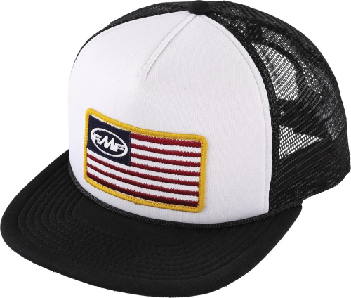 FMF Racing - FMF Racing Stars and Bars Hat - SP21196911-WHT-OS - White - OSFM