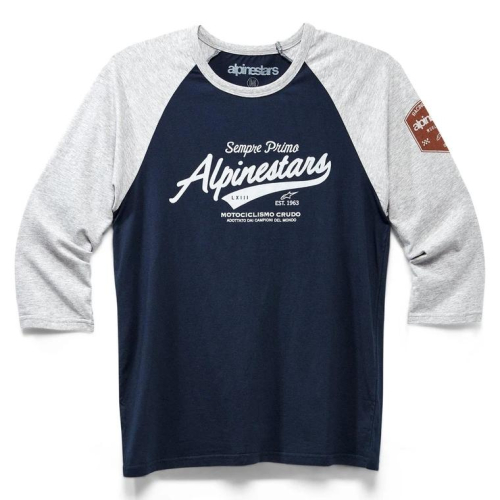 Alpinestars - Alpinestars Script Premium T-Shirt - 1230-71505-1171-S - Gray Heather/Navy - Small