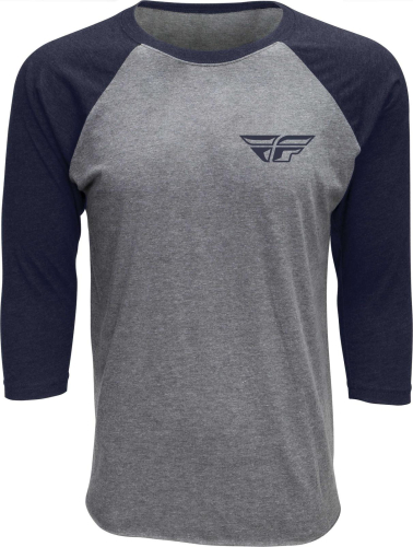 Fly Racing - Fly Racing Fly Art 3/4 Sleeve Tee - 352-0651M - Navy - Medium