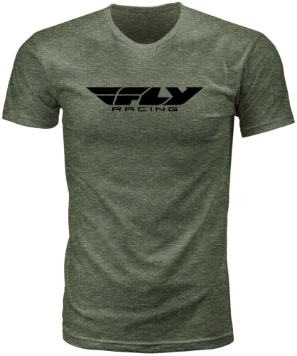 Fly Racing - Fly Racing Fly Corporate Tee - 352-1940X - Moss Heather - X-Large