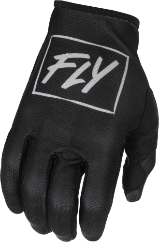 Fly Racing - Fly Racing Lite Gloves - 375-710XS - Black/Gray - X-Small