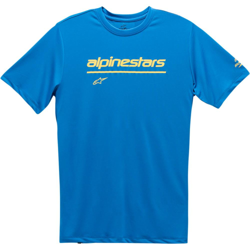 Alpinestars - Alpinestars Tech Line Up Performance T-Shirt - 1211-73800-760-S - Bright Blue - Small