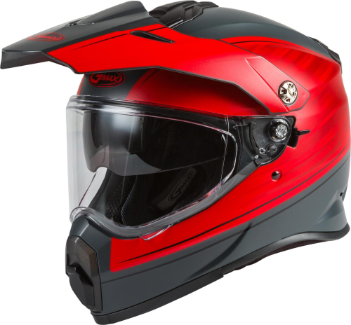 G-Max - G-Max AT-21 Raley Helmet - G1211036 - Matte Grey/Red - Large