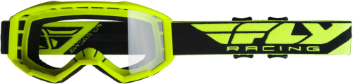 Fly Racing - Fly Racing Focus Youth Goggles - 37-5127 - Hi-Vis Yellow / Clear Lens - OSFM