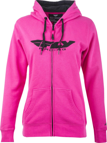 Fly Racing - Fly Racing Corporate Womens Zip-Up Hoody - 358-0069S - Pink - Small