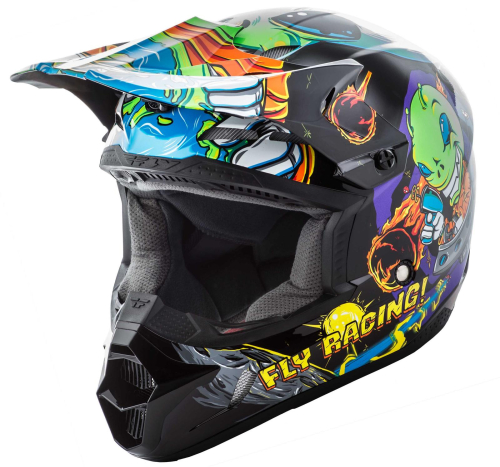 Fly Racing - Fly Racing Kinetic Invasion Youth Helmet - XF73-3453YS - Green - Small