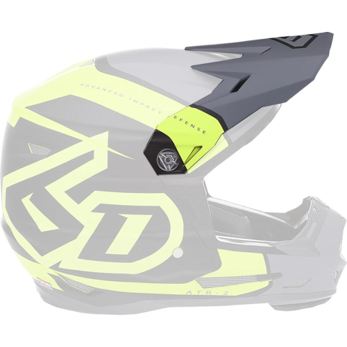 6D - 6D Replacement Visor for ATR-2 Torque Youth Helmets - Neon Yellow - 72-4137