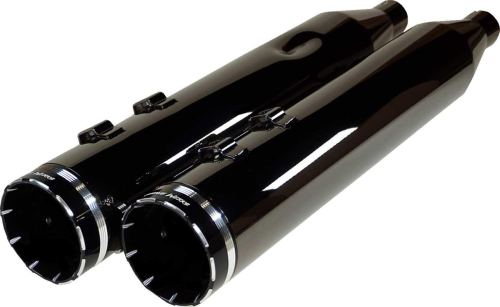 Khrome Werks - Khrome Werks 4.50in. HP-Plus Slip-On Muffler - Eclipse with Tracer Billet End Caps - 201670