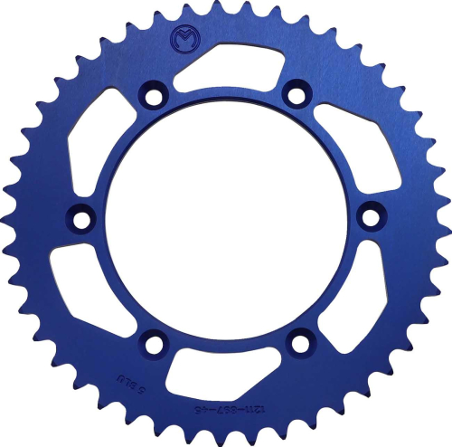 Moose Racing - Moose Racing Aluminum Rear Sprocket - 45T - Blue - 1211-1910